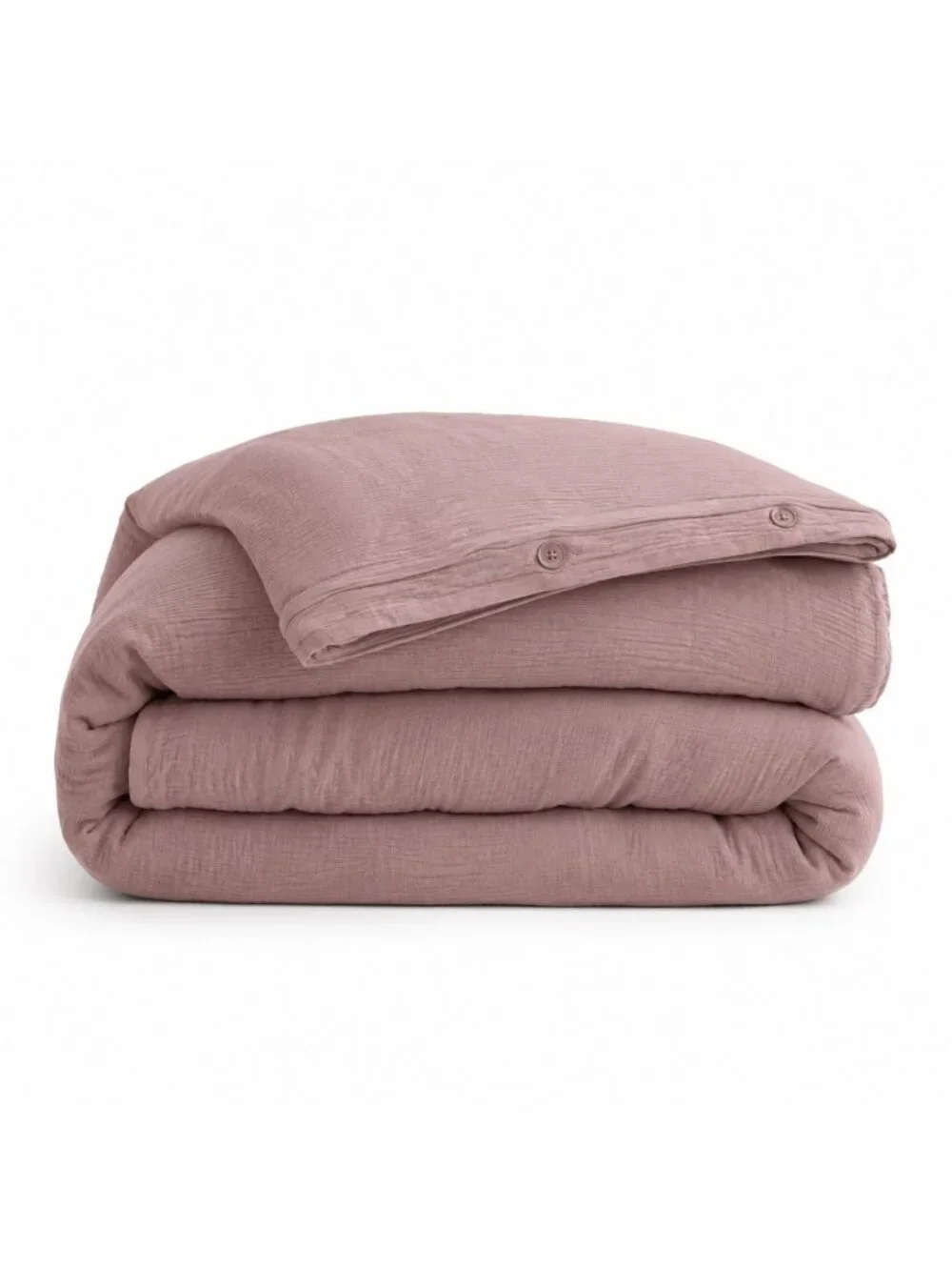 S22 | Quince Organic Airy Gauze Duvet Cover King Cal King Fig NWT